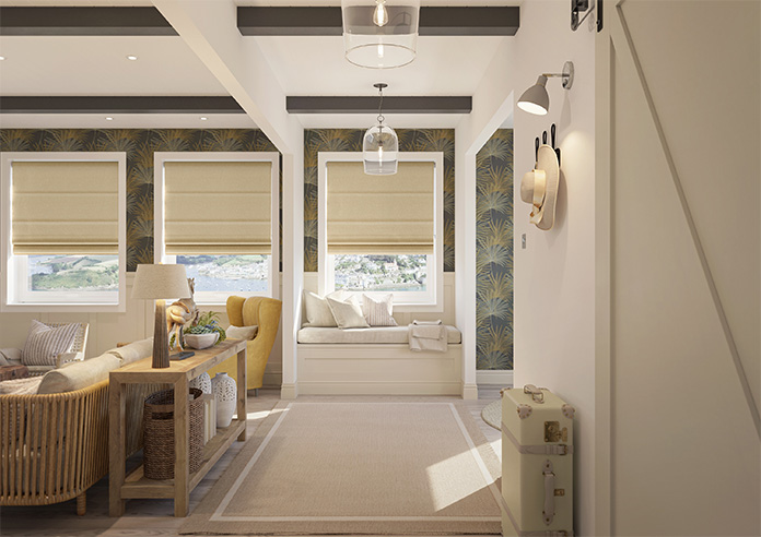 Delicate Chevron, Sunbeam - Roman Blind - Image 8